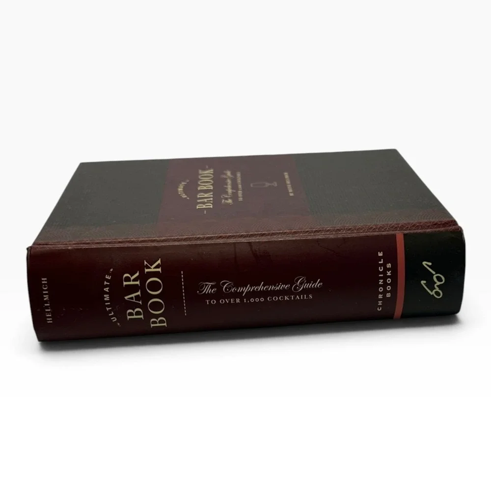 Chronicle Books Ultimate Bar Book Mittie Hellmich Burgundy Gold Bar